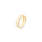 Hexagon Double Line Ring