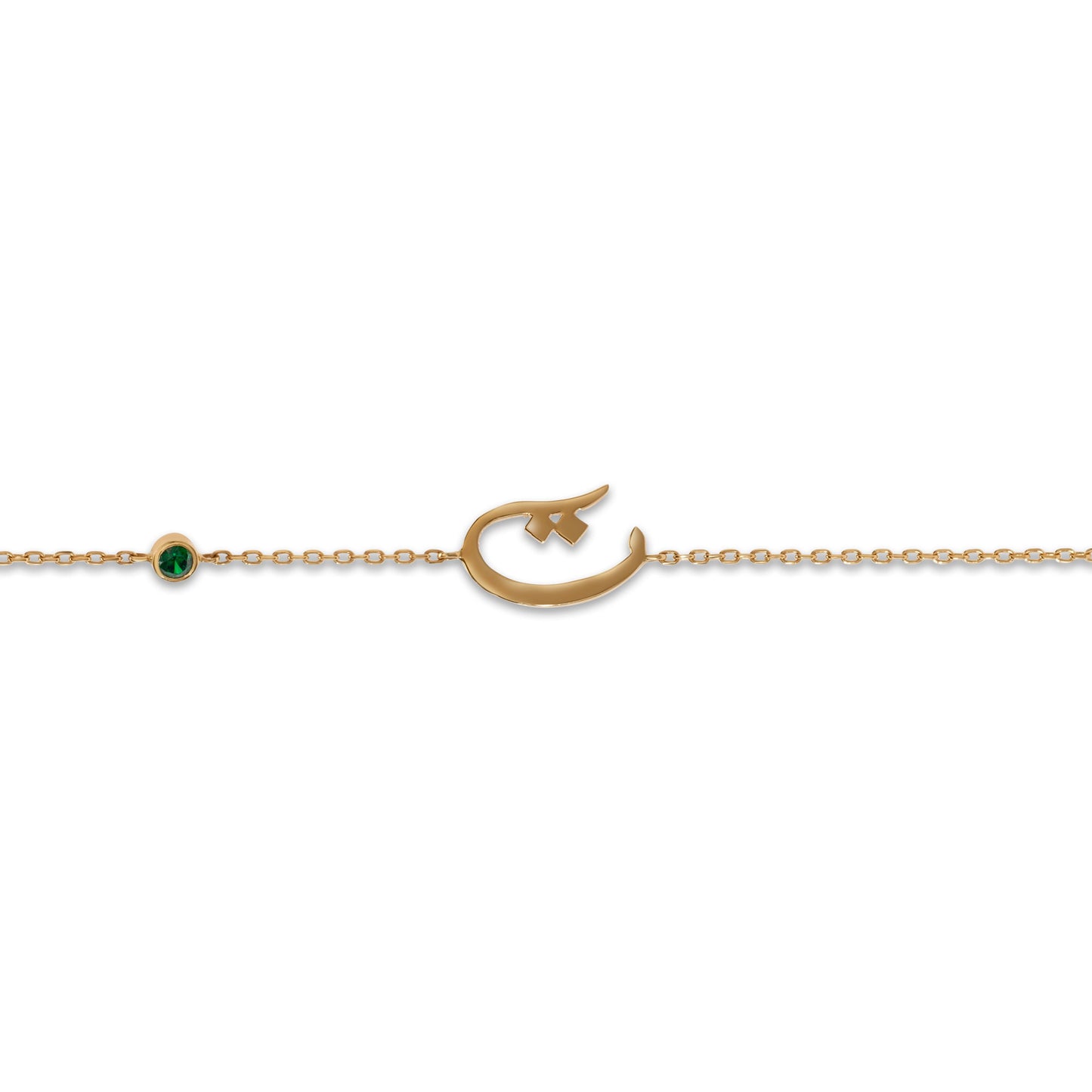 Letter & Birthstone Bracelet