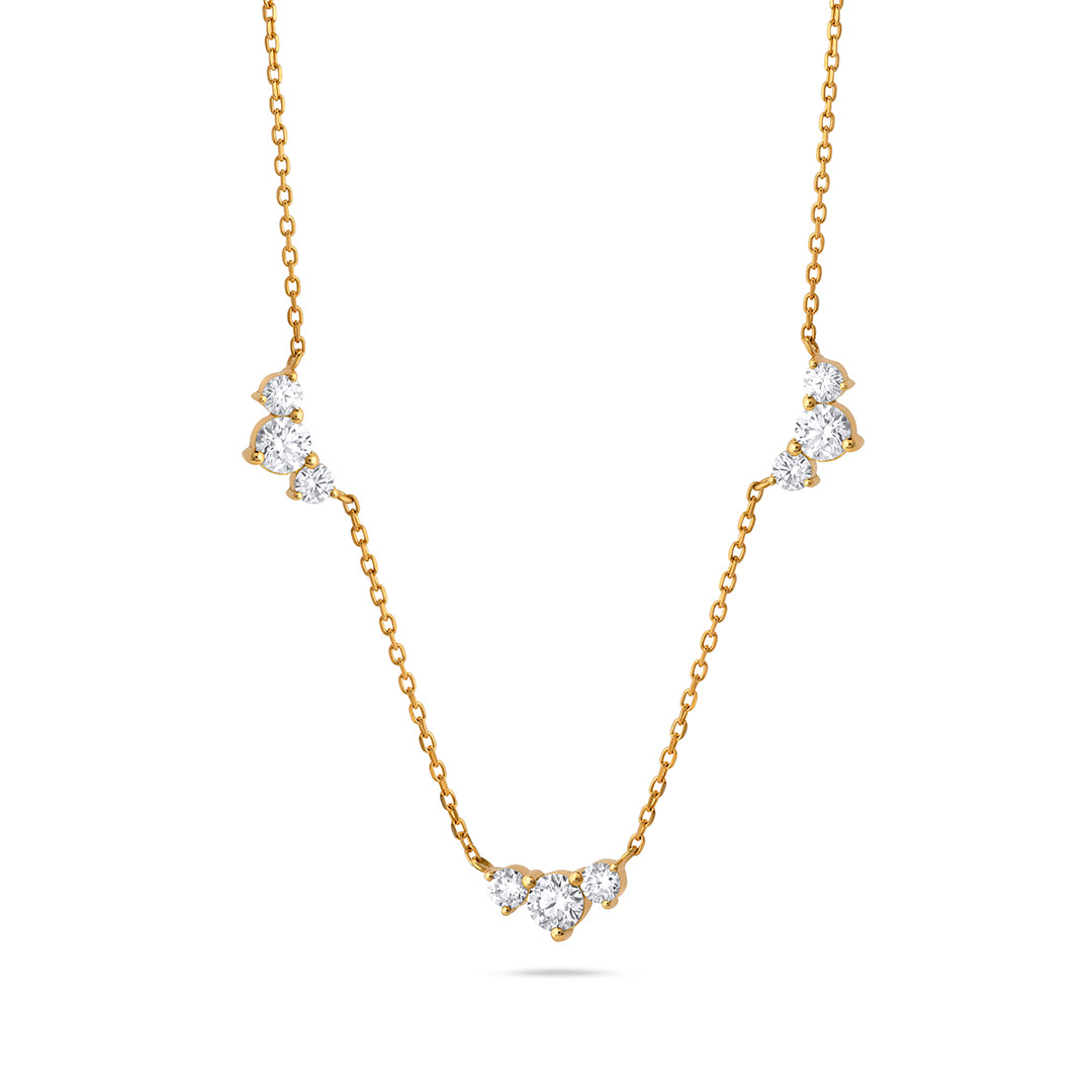 Triple Triple Diamond Necklace