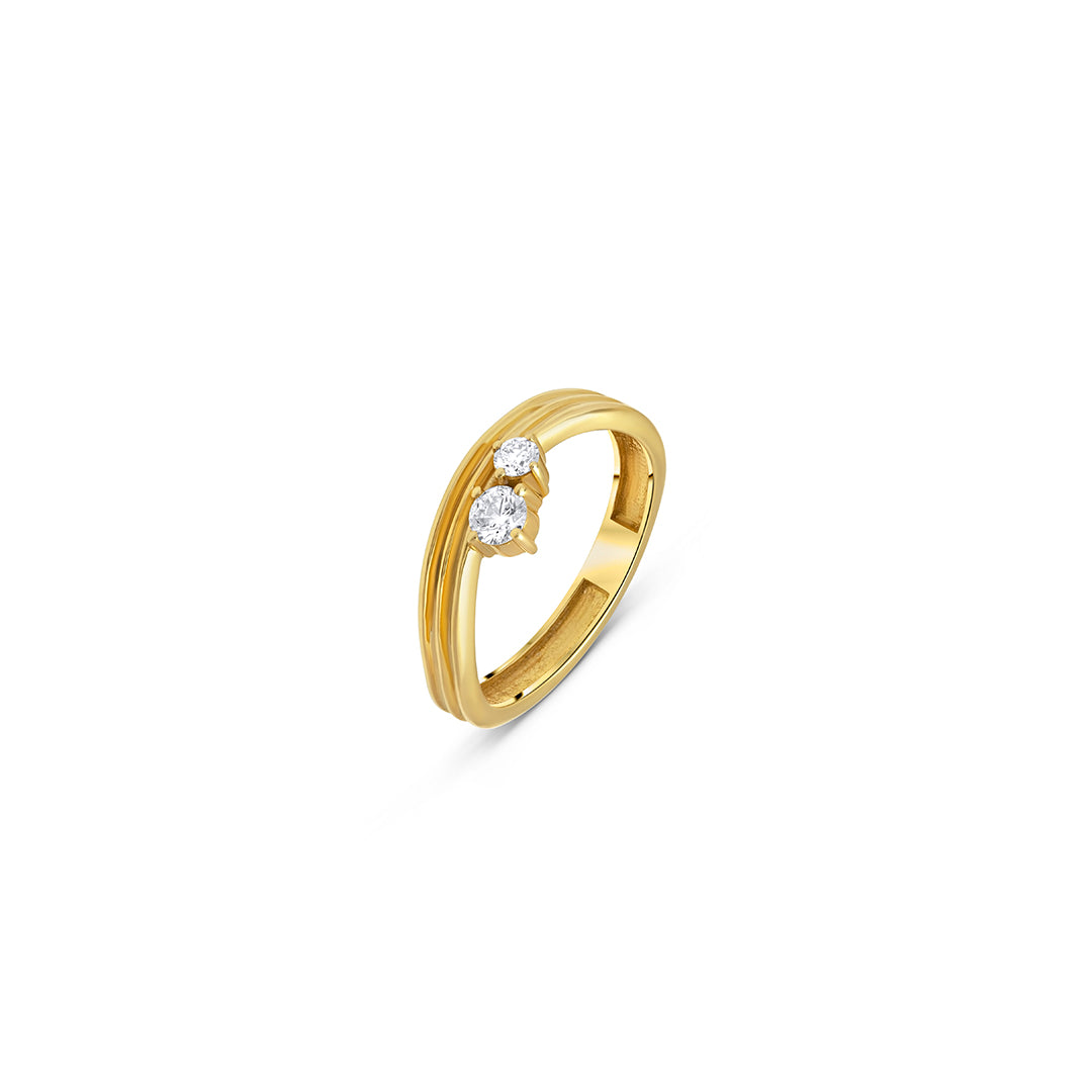 Two Small Round Diamond Ring