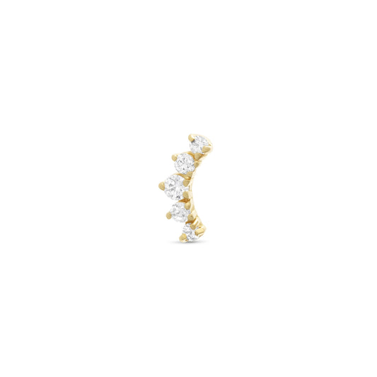 Five Stones Curved Stud