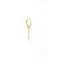 Line Drop Huggie Hoop