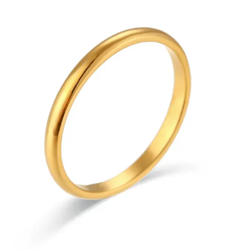 Plain Gold Line Ring