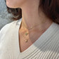 Encrusted Crescent Necklace