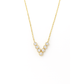V Bezel Necklace