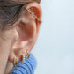 studded bar ear cuff