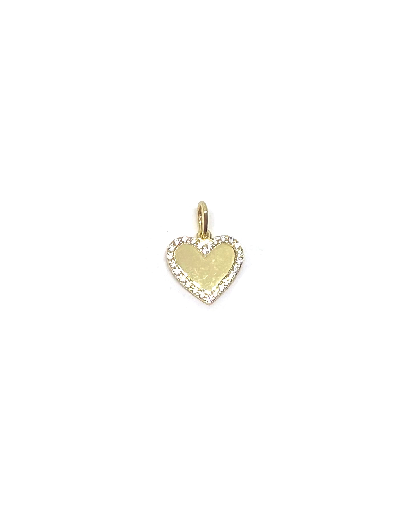 framed heart charm