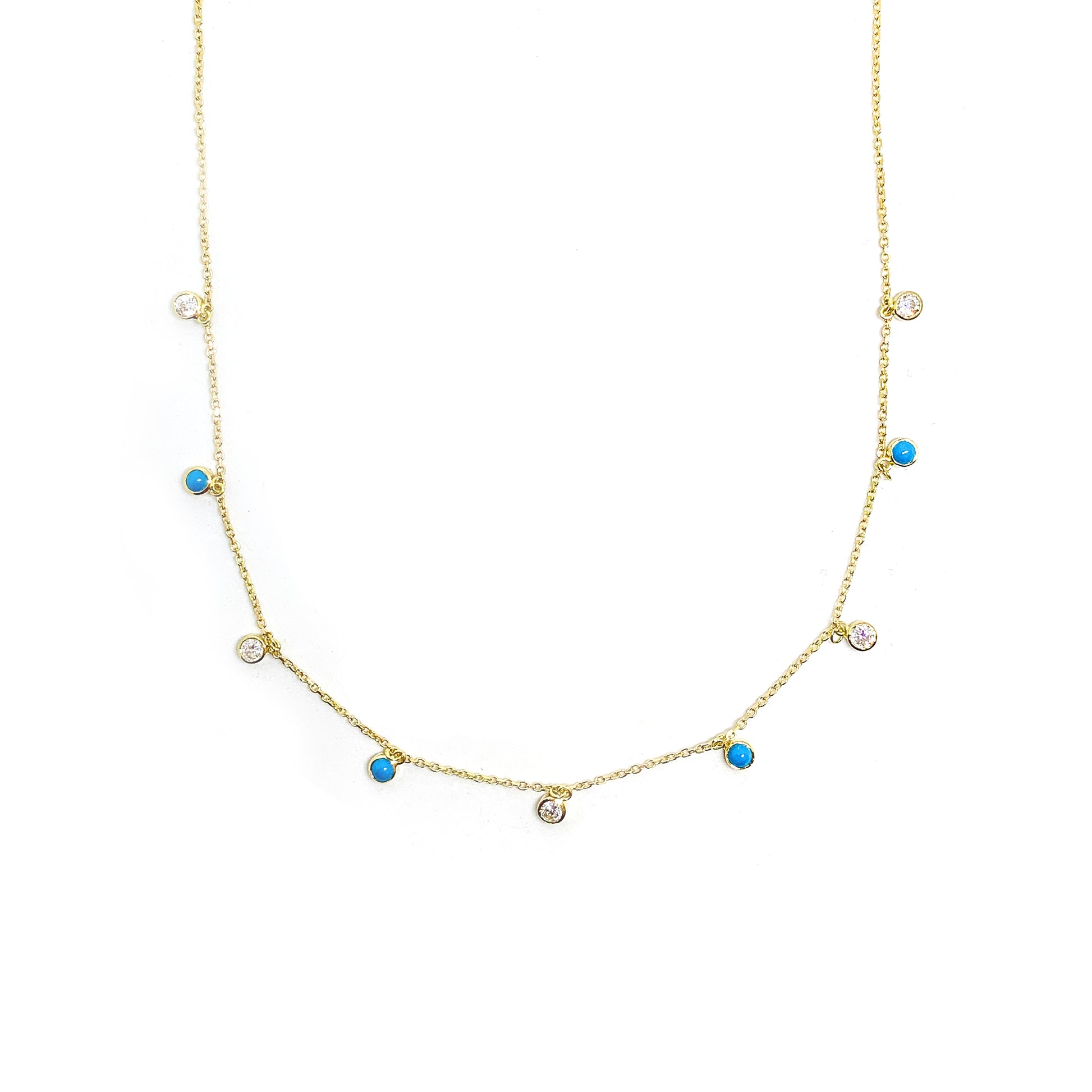 turquoise drop choker/necklace