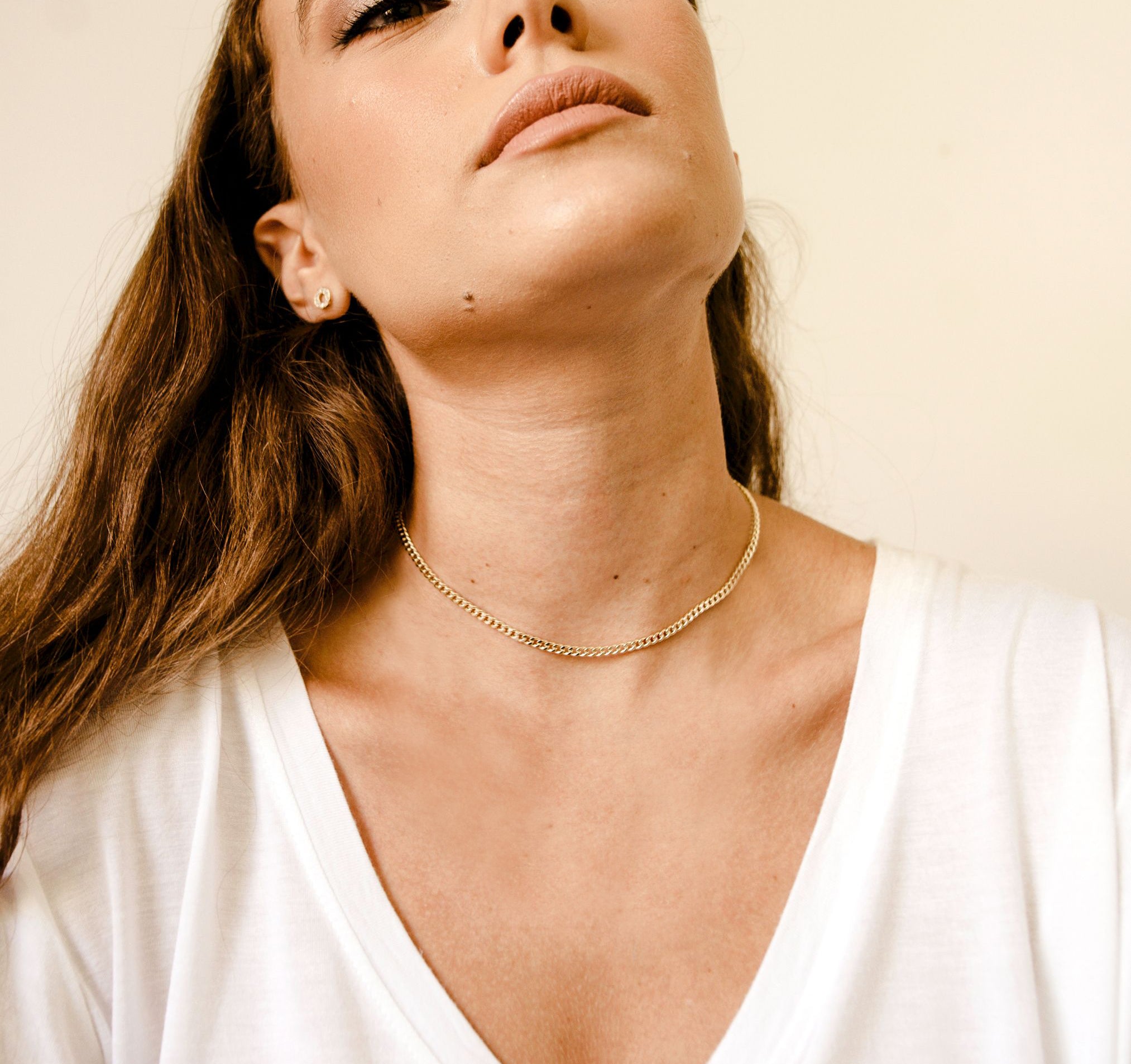 curb chain necklace 3.5mm