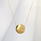 letter coin necklace