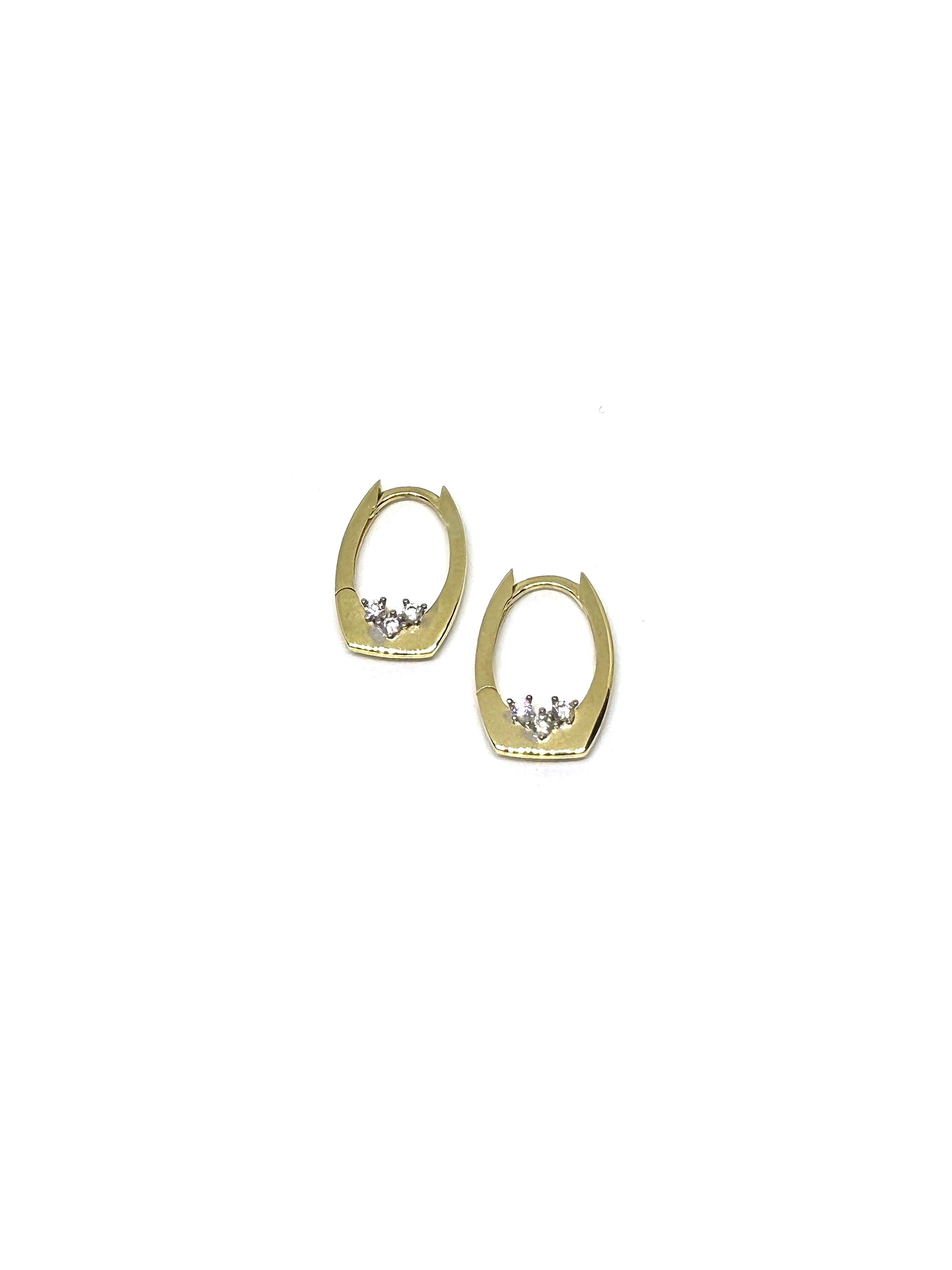 crystal drop hoops