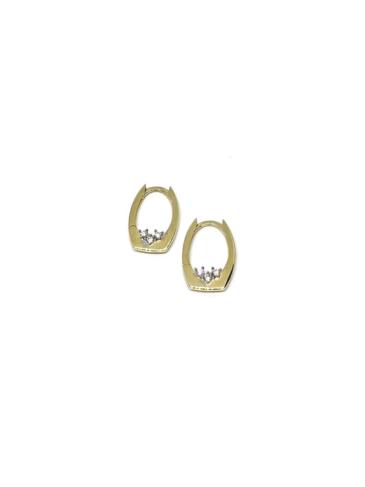crystal drop hoops