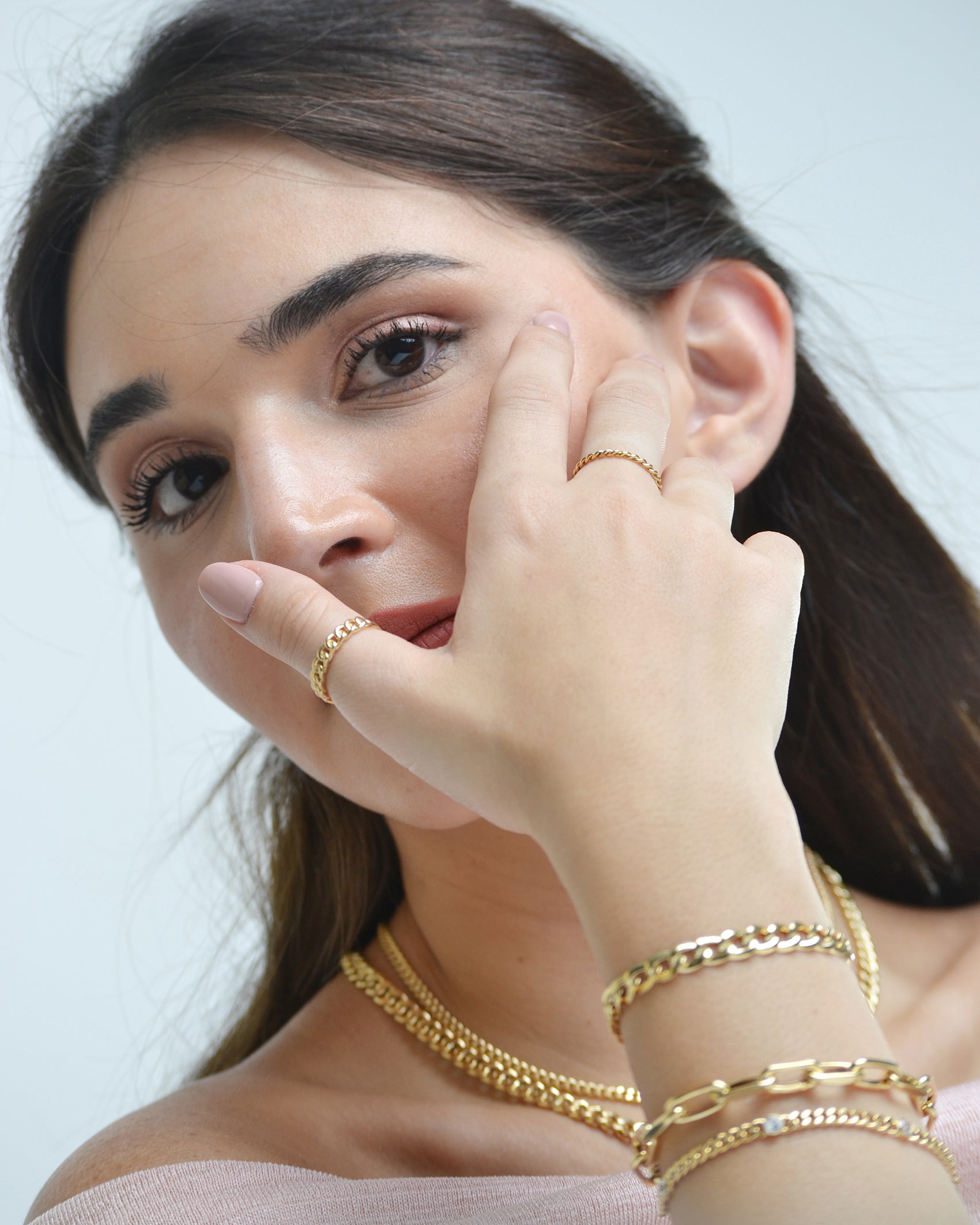 solid curb chain ring