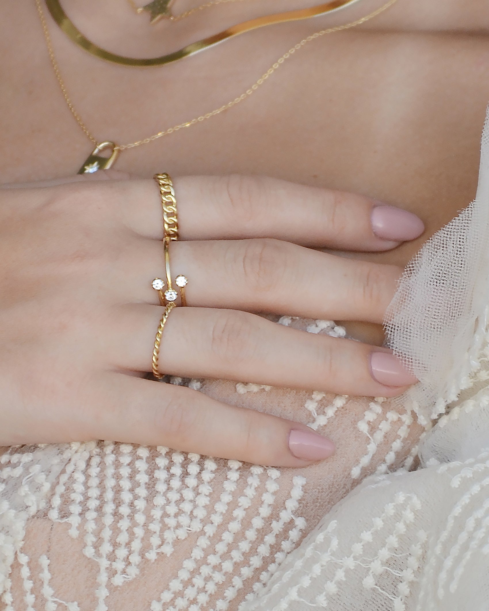 Fine sales chain ring