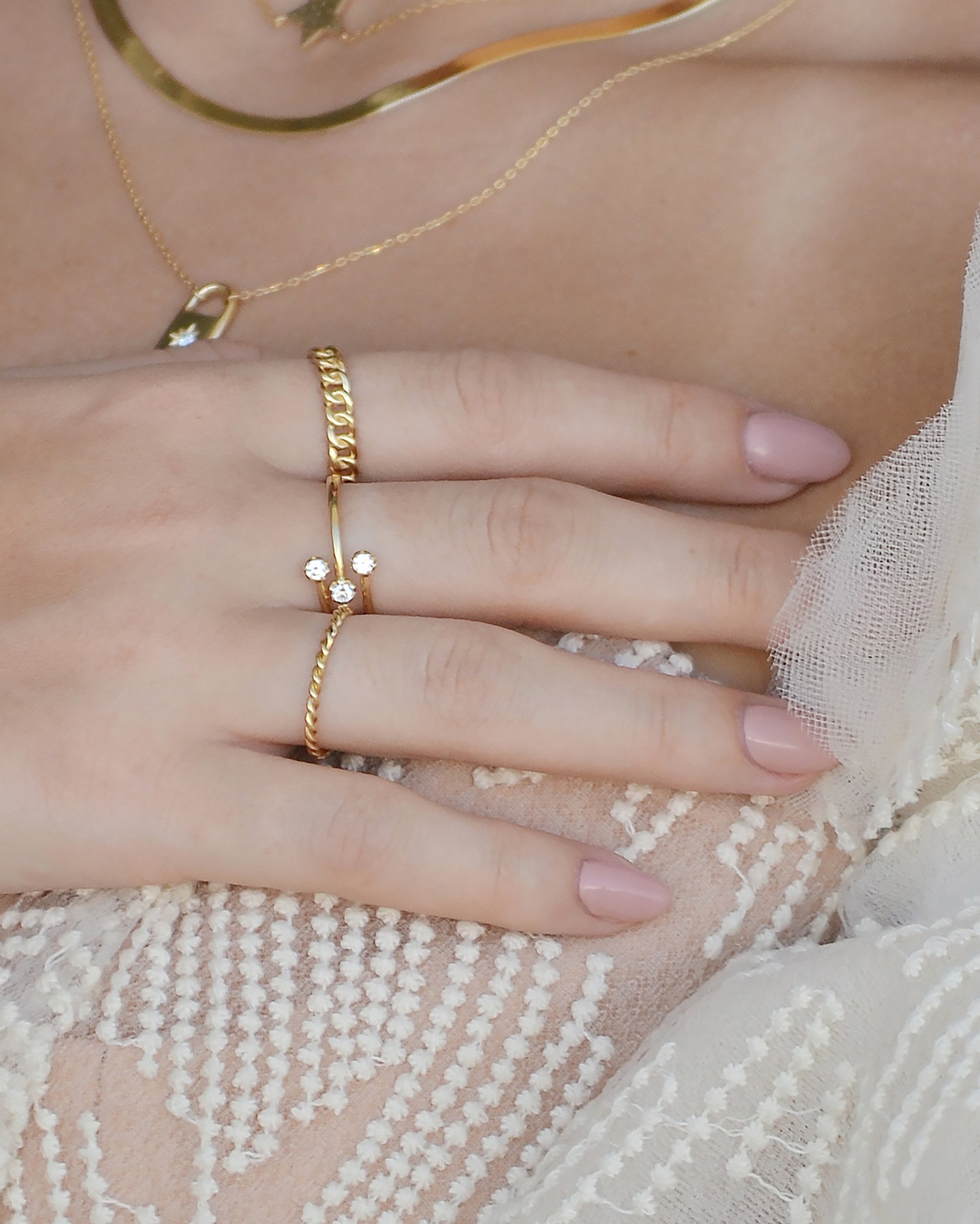 solid curb chain ring