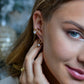 pearl paperclip earrings
