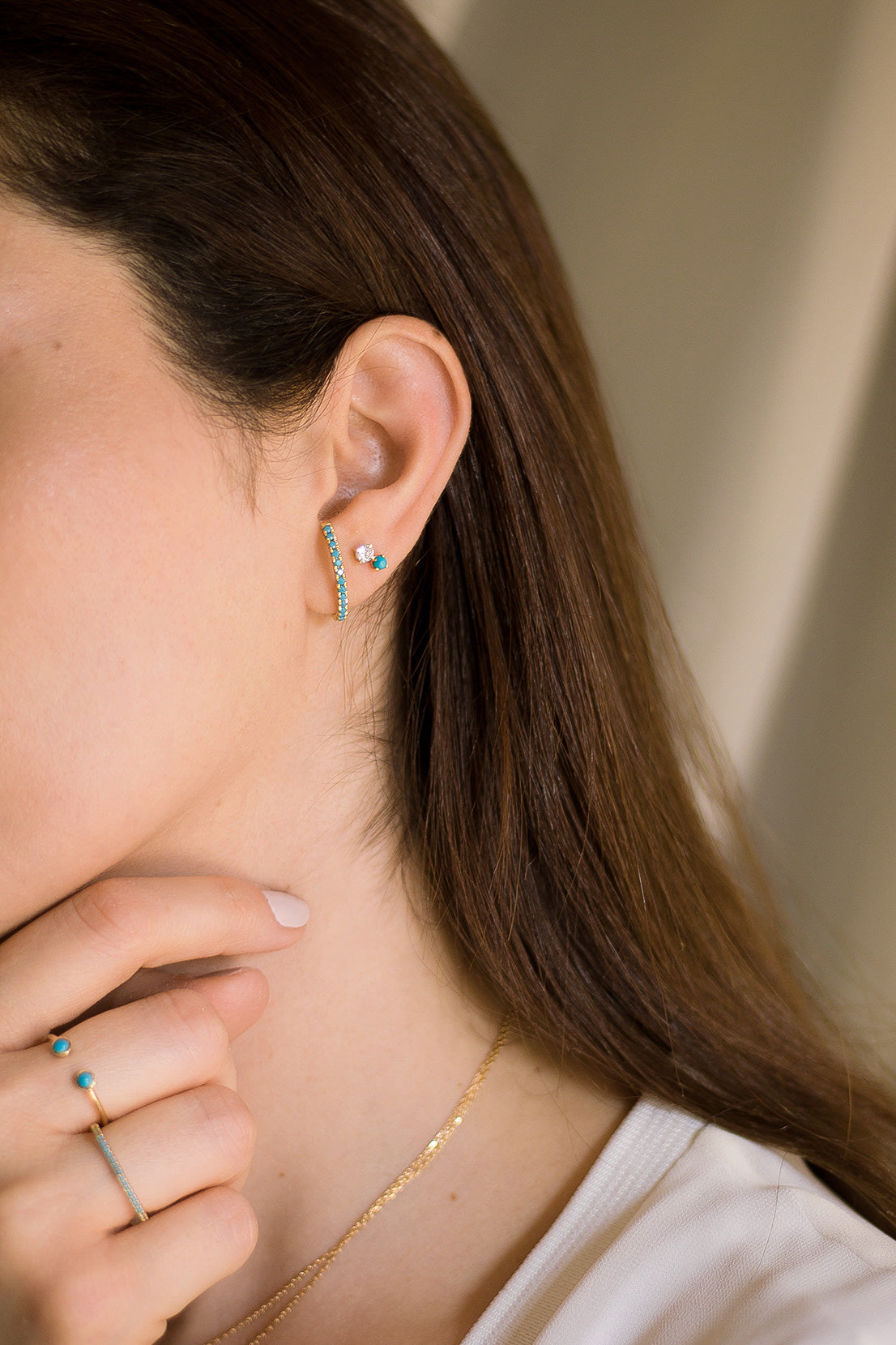 two-stone studs