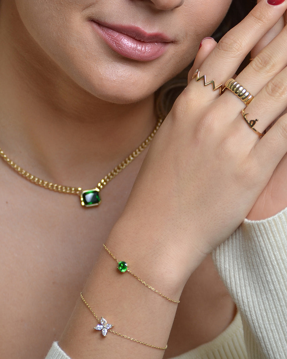 single stone bracelet