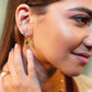 teardrop huggie hoops