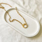 Bold Round Clip Necklace