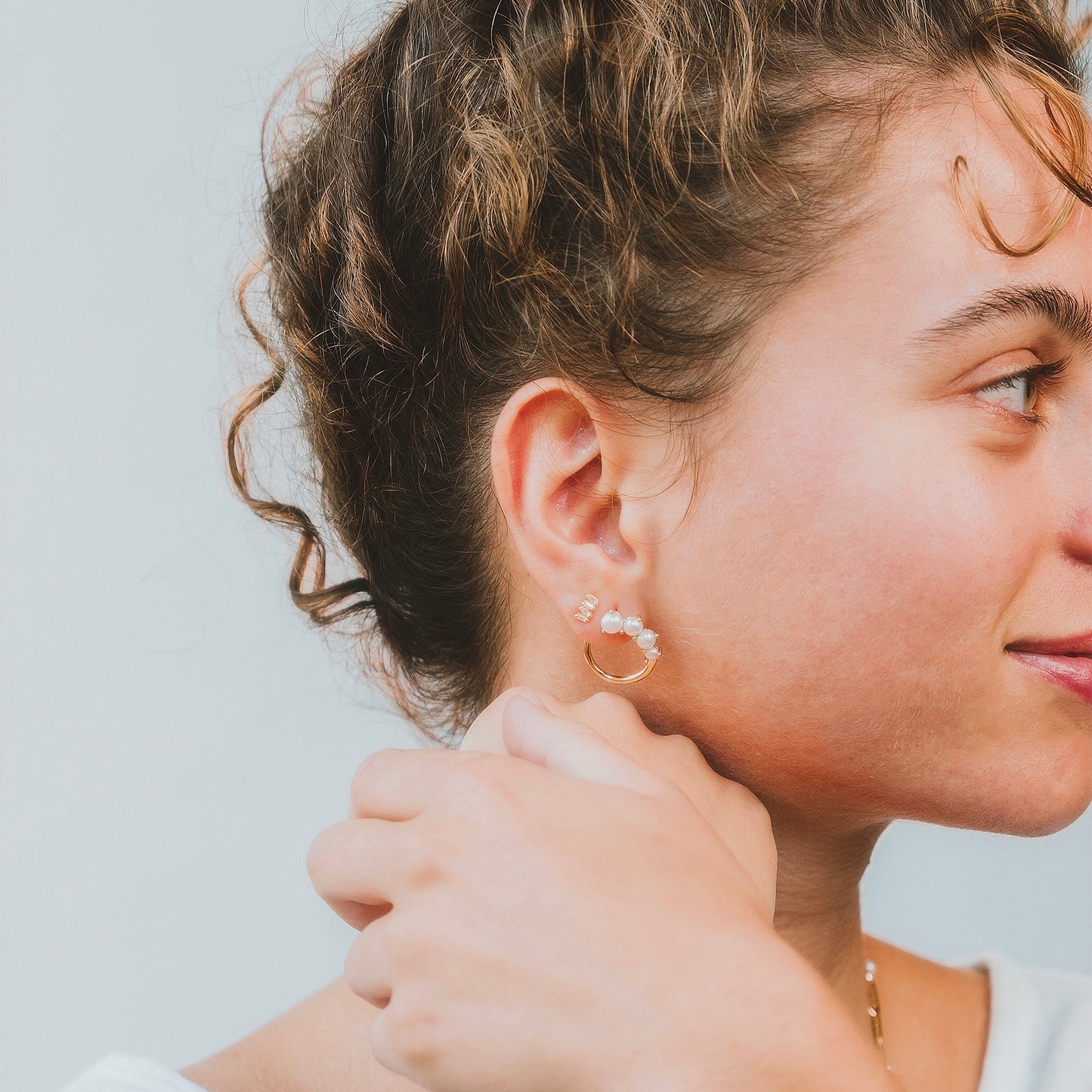 Crystal Pearl Earrings