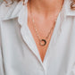 Bold Round Clip Necklace