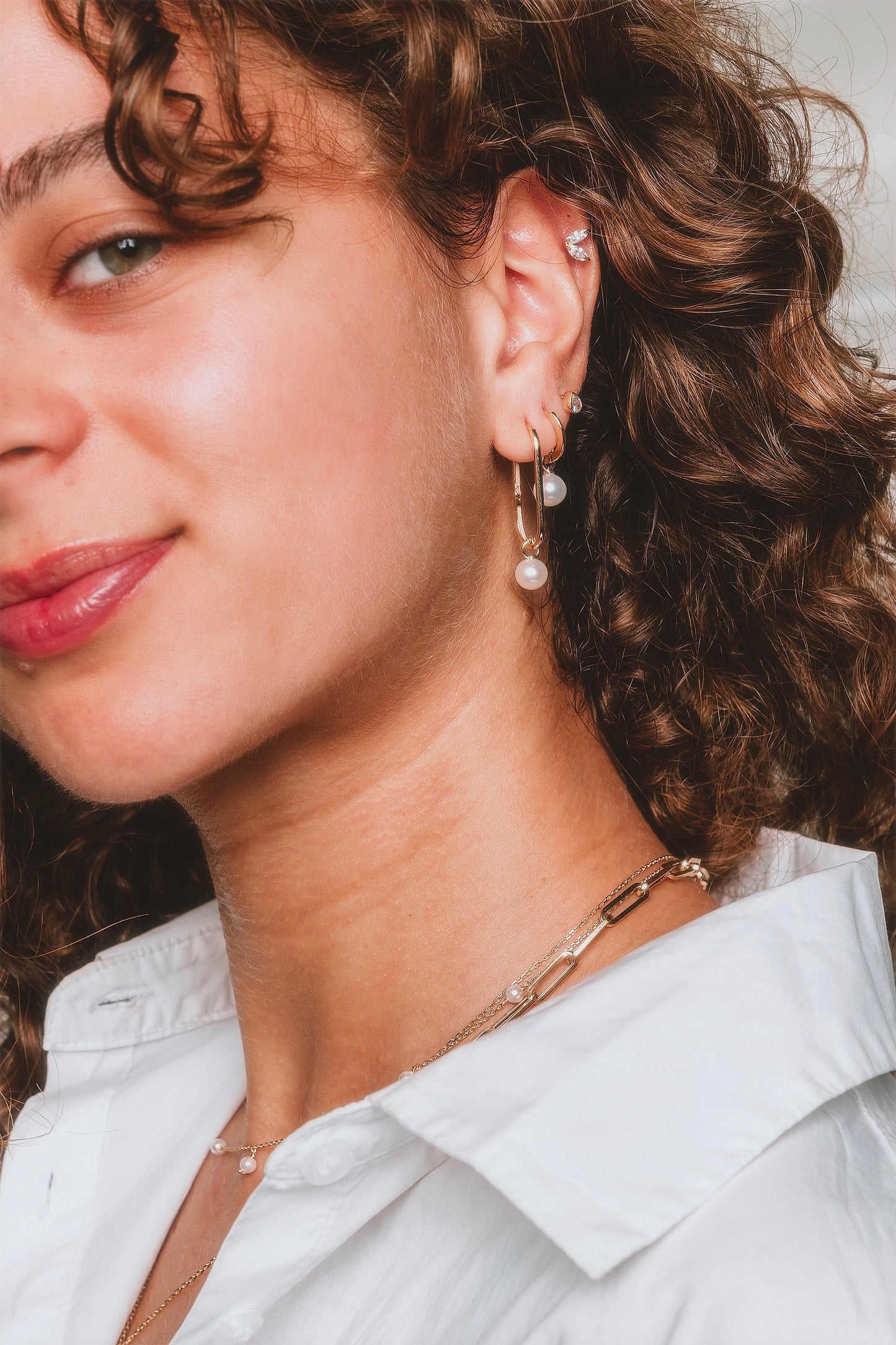 Long Pearl Earrings