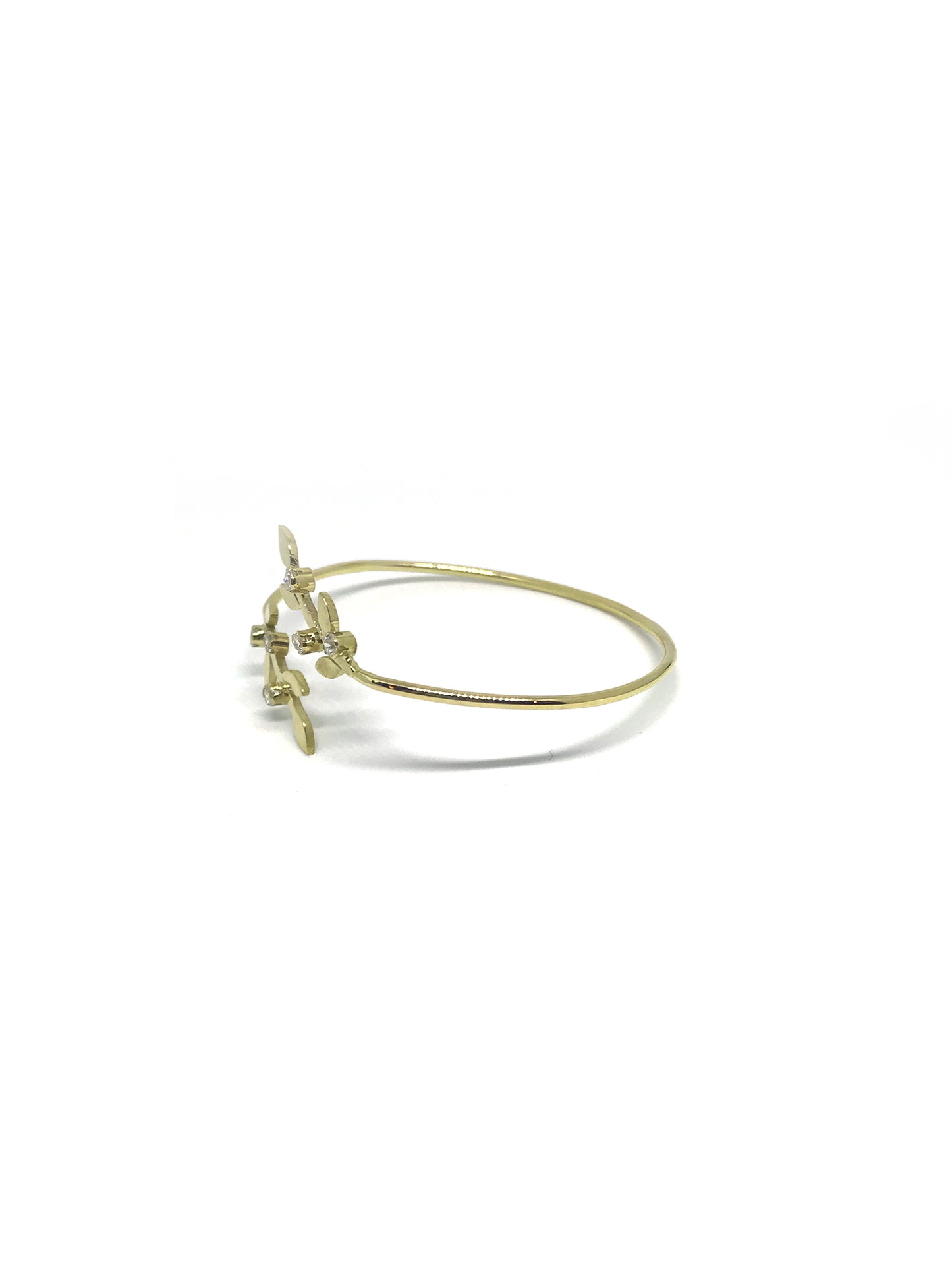 leaves & blossoms bangle