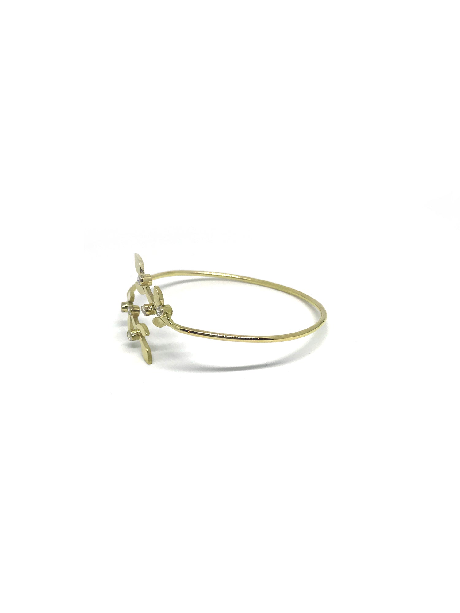 leaves & blossoms bangle
