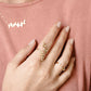 double leaves & blossoms ring