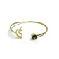 letter & birthstone bangle