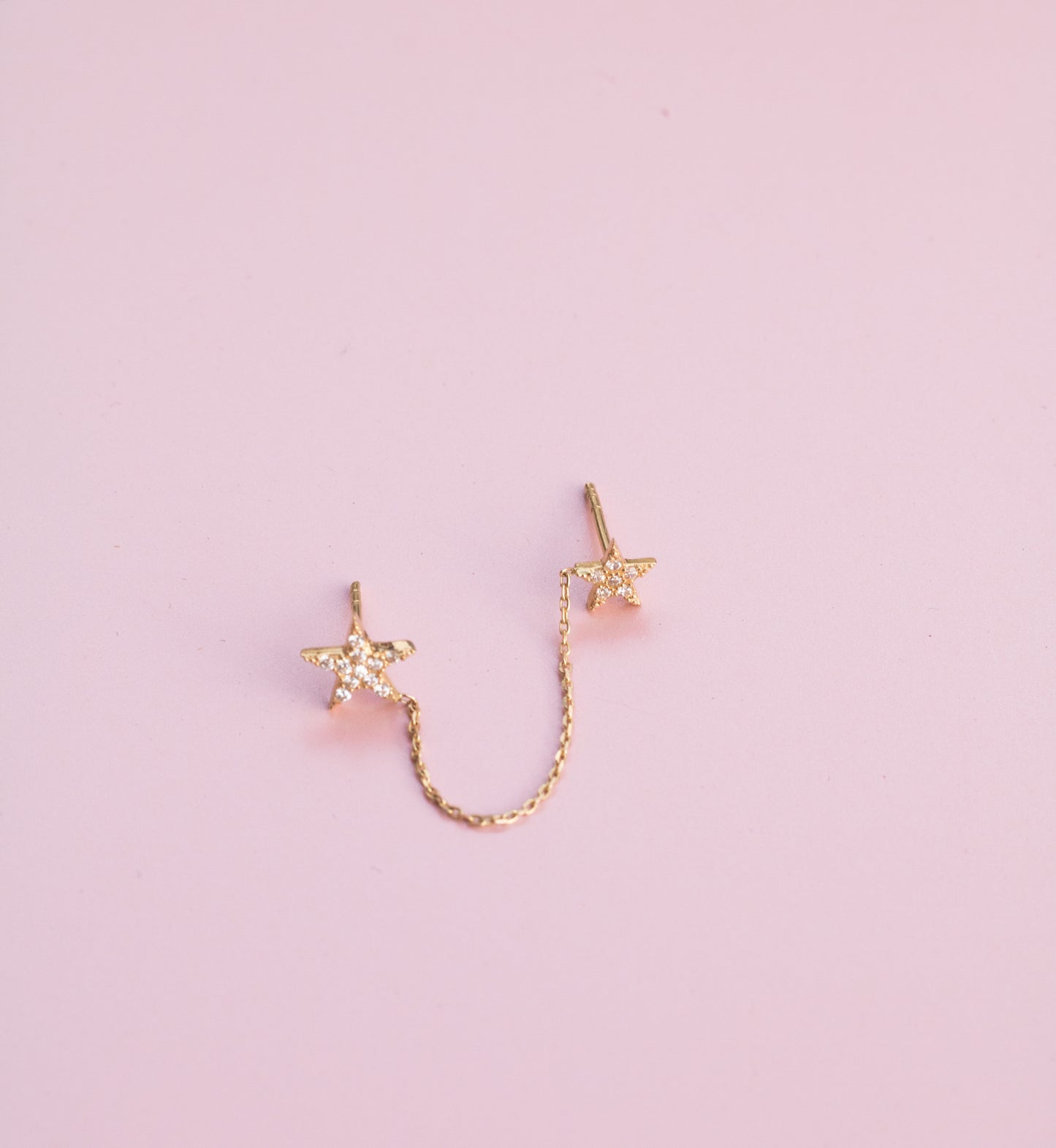 linked stars studs