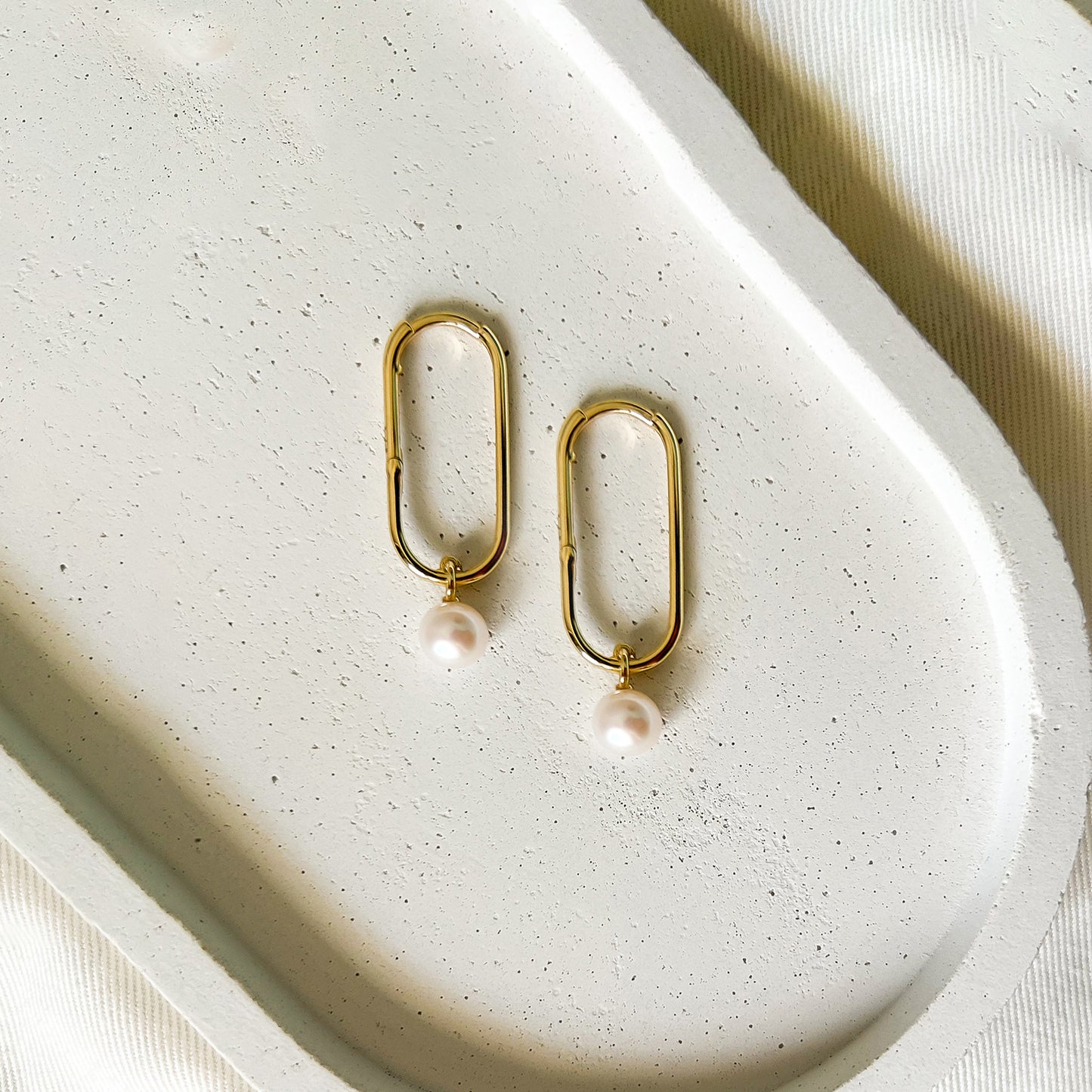 Long Pearl Earrings