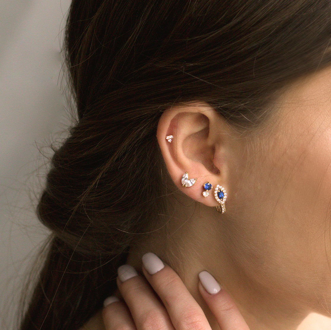 mini trio studs