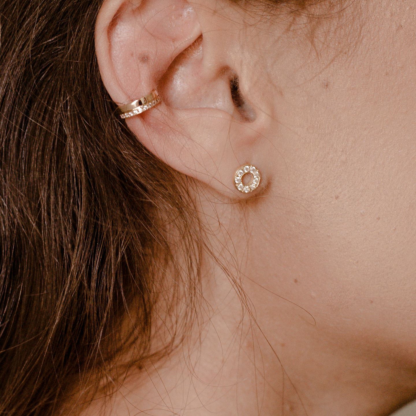mini circle studs
