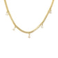 pear stone drop bold chain necklace