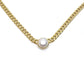 pearl curb chain necklace