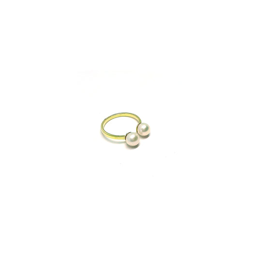 double pearla open ring