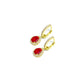 teardrop huggie hoops