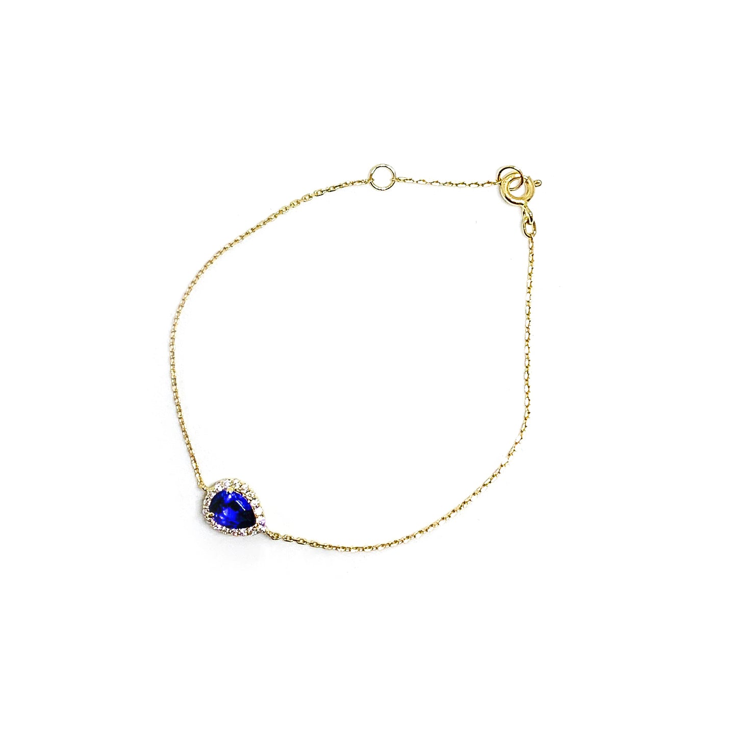 sapphire teardrop bracelet
