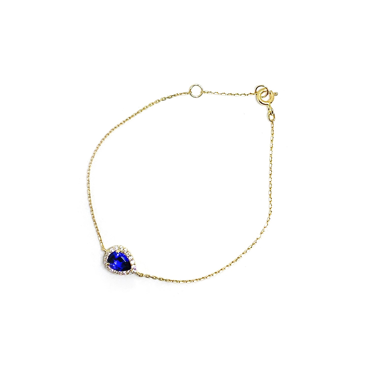 sapphire teardrop bracelet