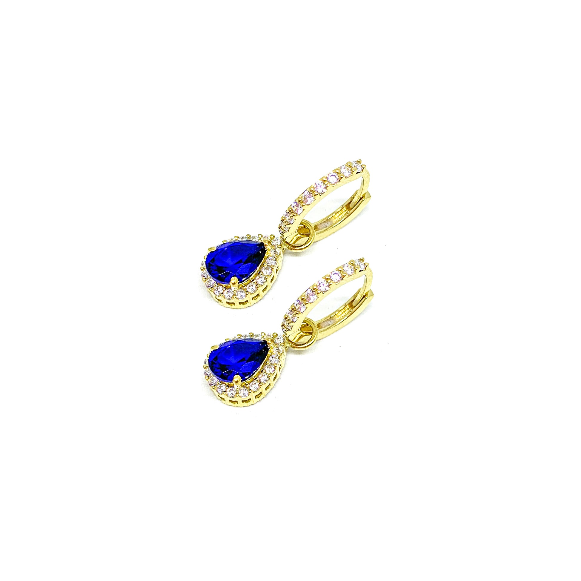 teardrop huggie hoops