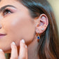 teardrop huggie hoops