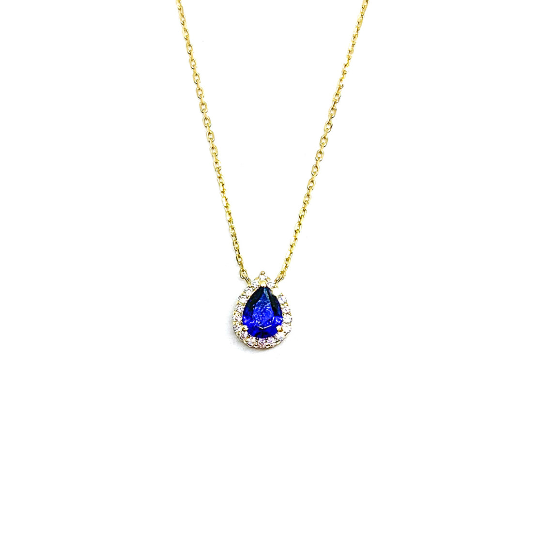 sapphire teardrop necklace