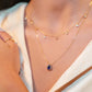 sapphire teardrop necklace