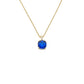sapphire stone ball chain necklace