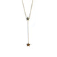 double star-drop lariat necklace