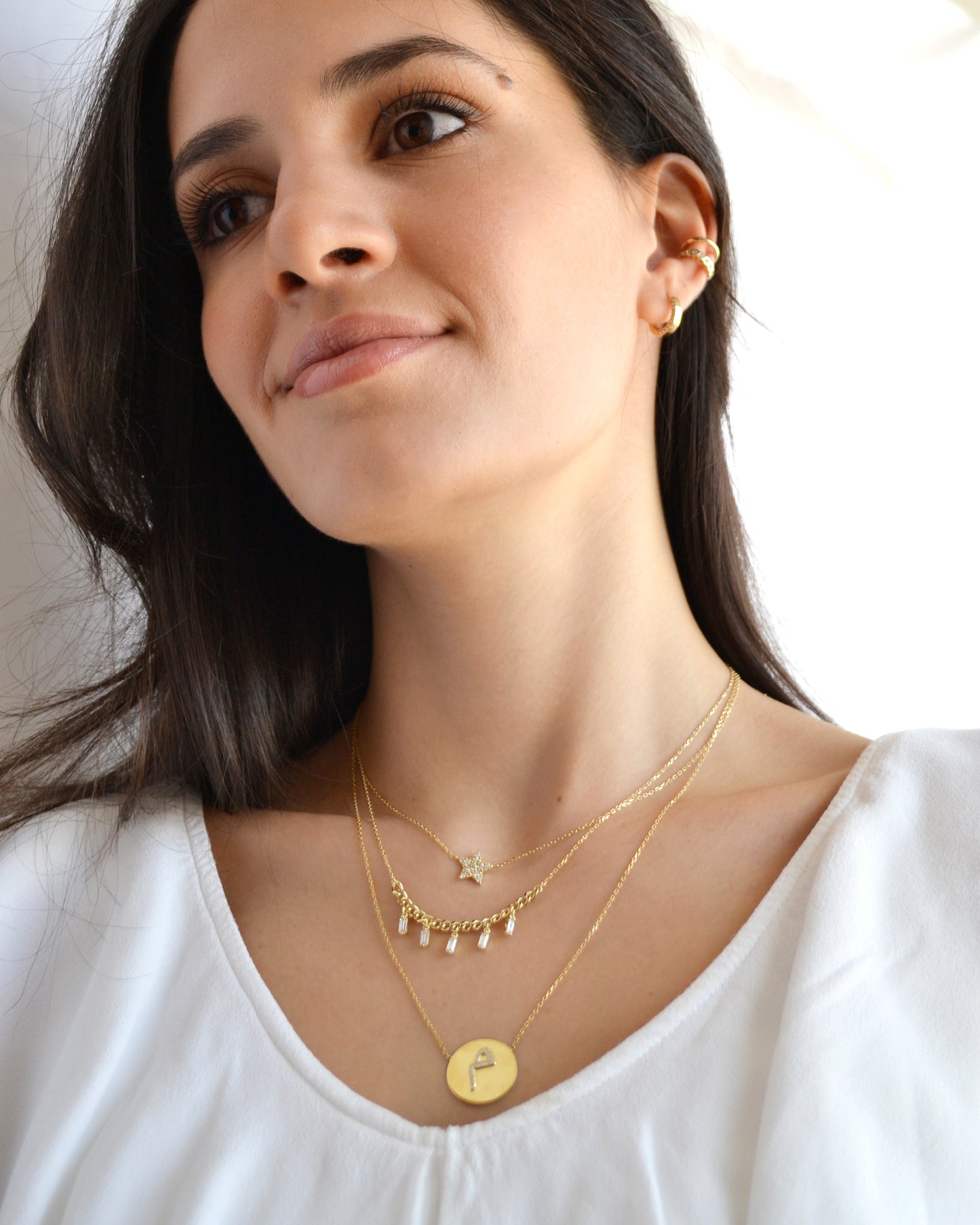 letter coin necklace