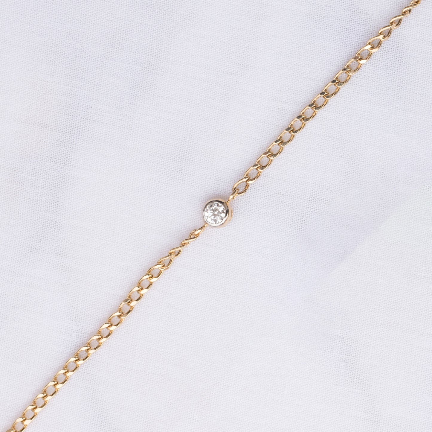 stone curb chain bracelet