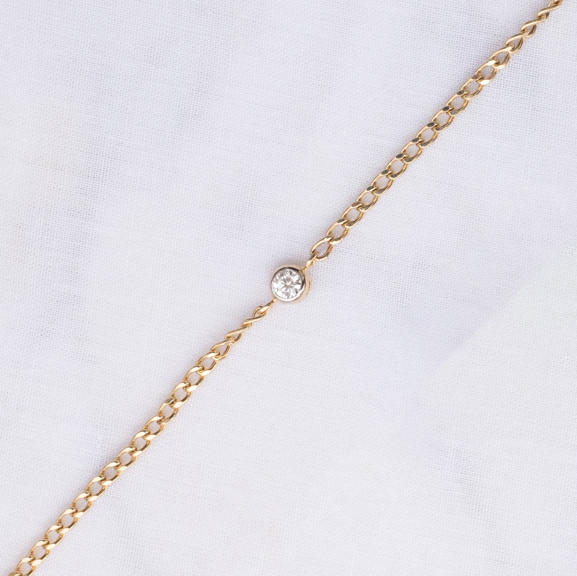 stone curb chain bracelet